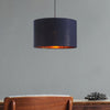 Drum Taklampa Ø40 Blå/Mässing-Lampconcept.se