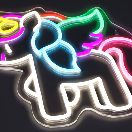 Unicorn Baby Neon Vägglampa