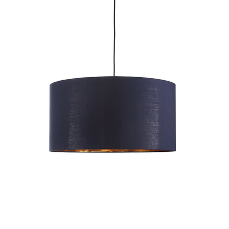 Drum Taklampa Ø50 Blå/Mässing-Lampconcept.se