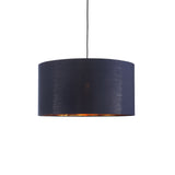 Drum Taklampa Ø50 Blå/Mässing-Lampconcept.se