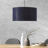 Drum Taklampa Ø50 Blå/Mässing-Lampconcept.se