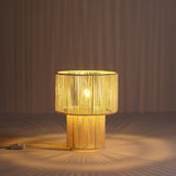 Braided Bordslampa Raw White