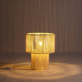 Braided Bordslampa - Raw White