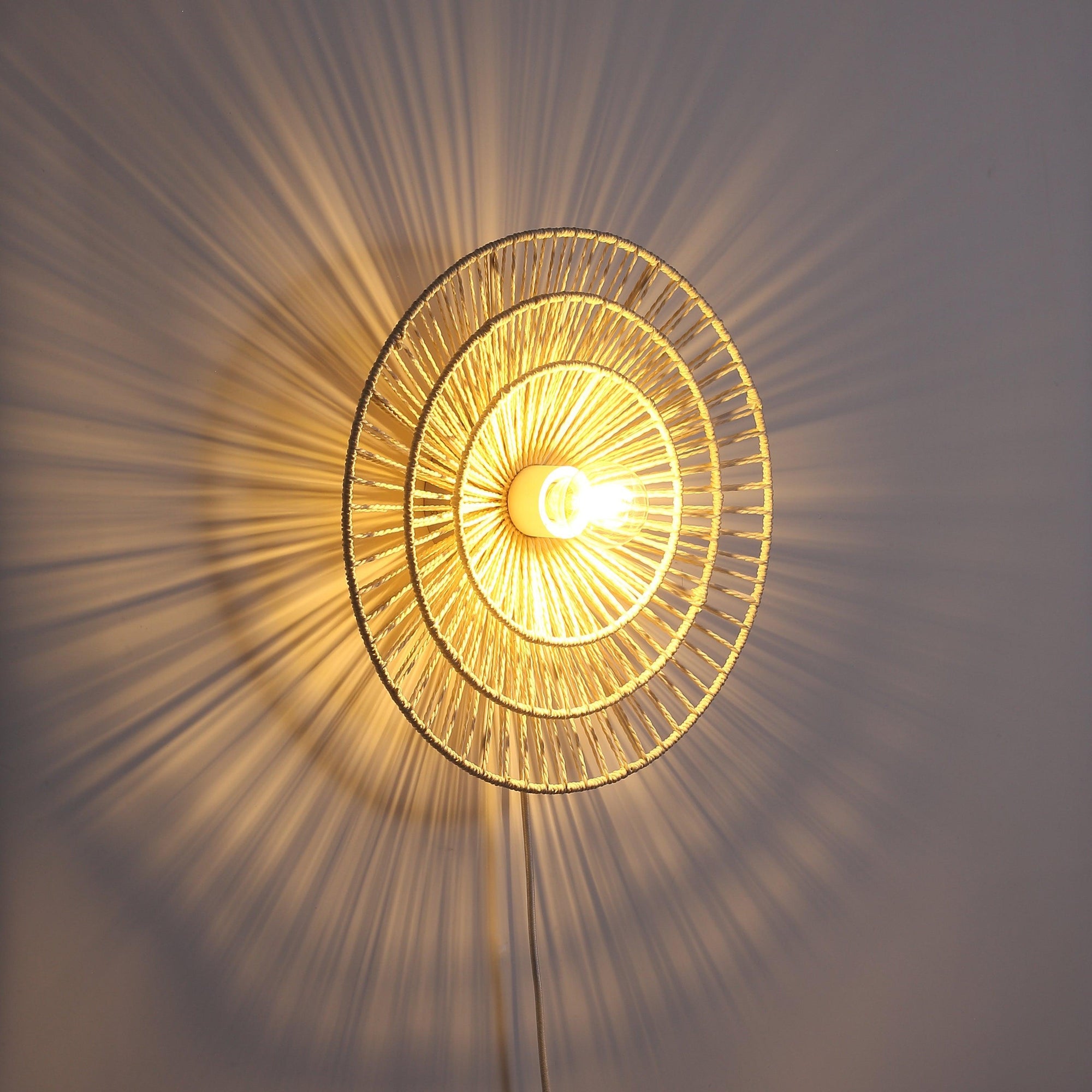 Wave Layer Vägglampa Ø40 Raw White