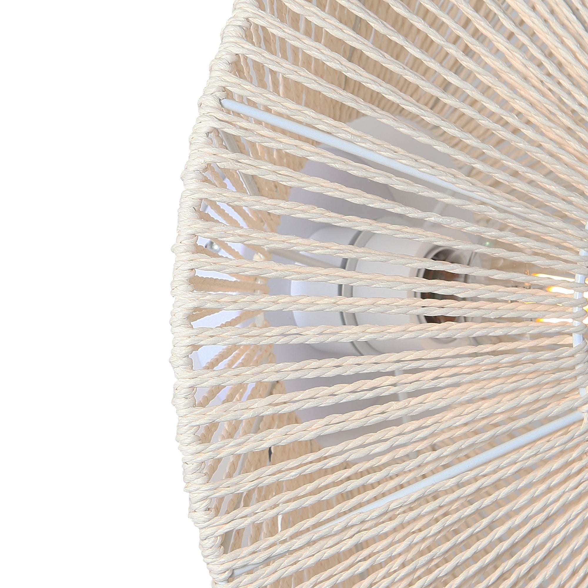 Orb Braided Vägglampa Raw White