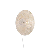 Orb Braided Vägglampa Raw White