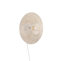 Orb Braided Vägglampa Raw White