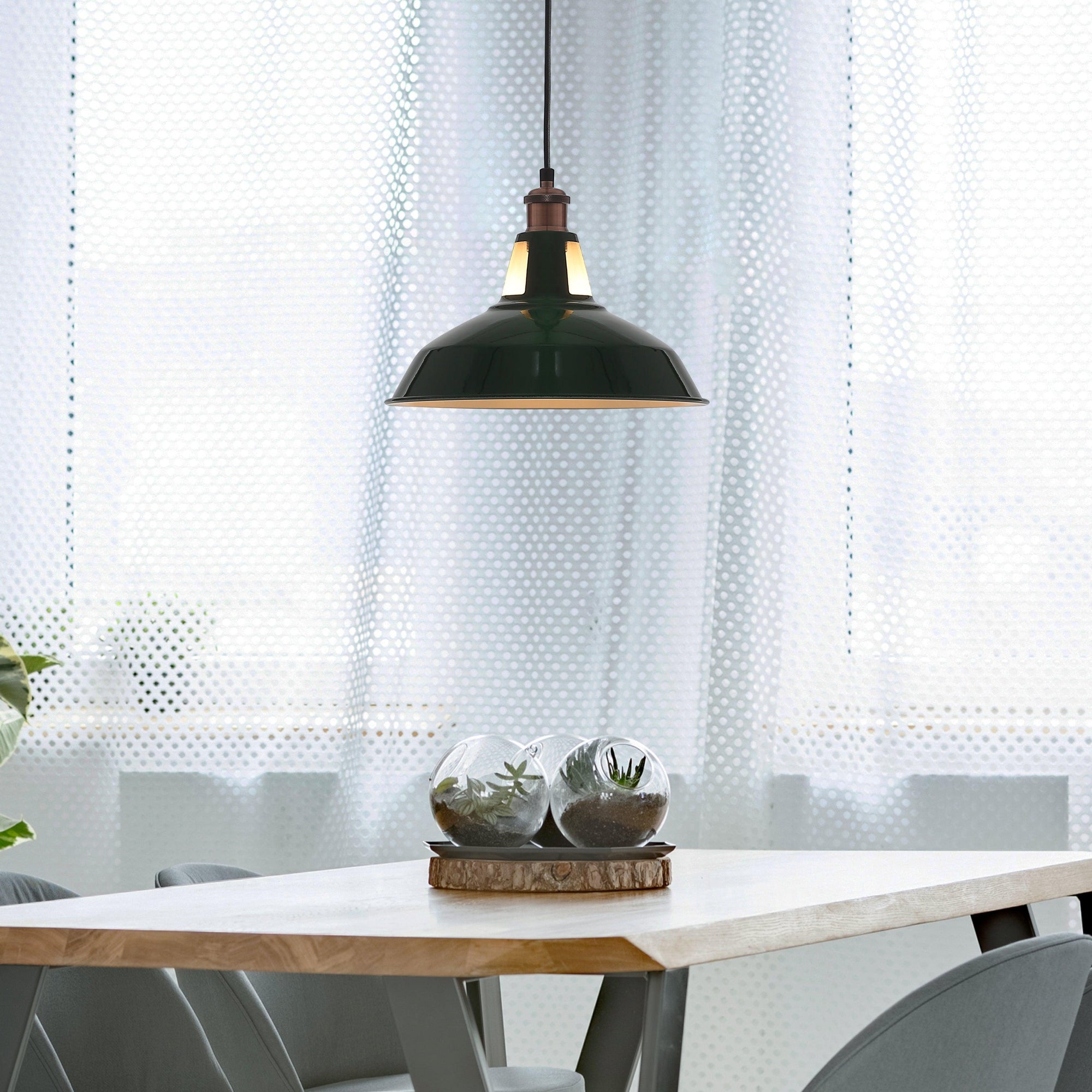 Nosta Taklampa Ø31 Grön-Lampconcept.se