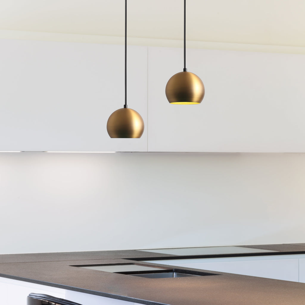 Mellow Taklampa Ø15 Borstad Mässing-Lampconcept.se
