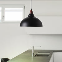 Oak Taklampa Ø35 Mörkt Trä