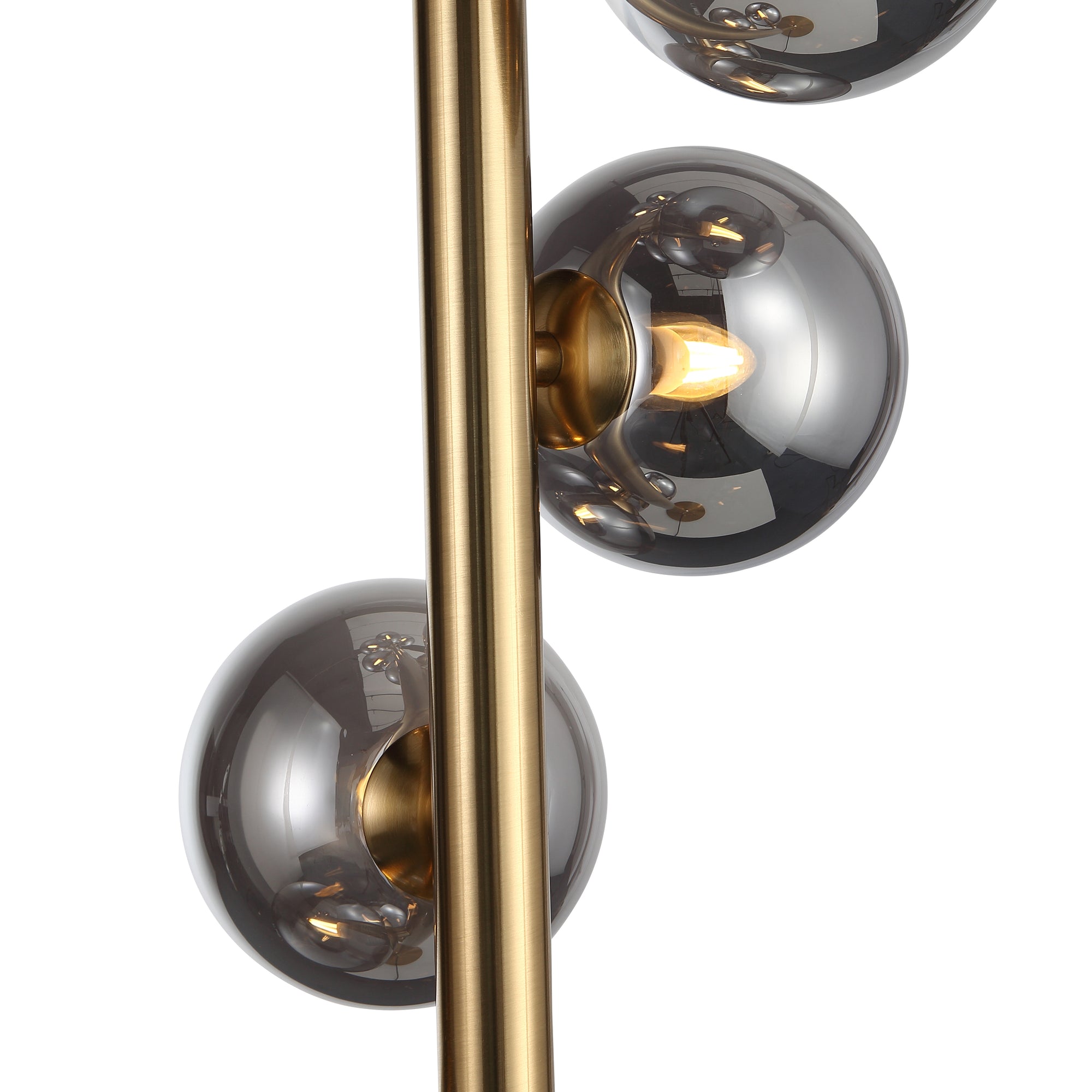 Trento Golvlampa Mässing/Rökfärgad-Lampconcept.se