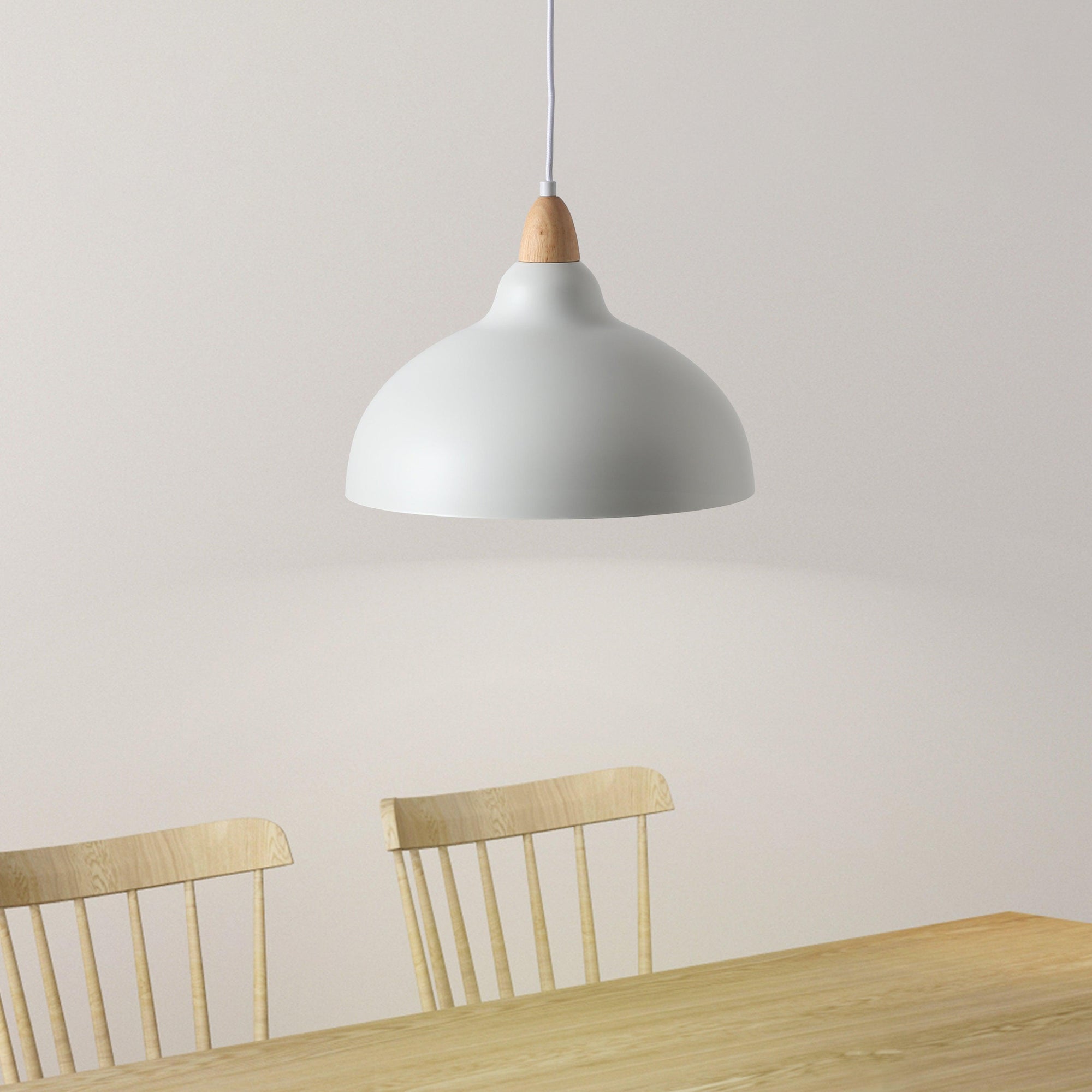 Oak Taklampa Ø35 Vit-Lampconcept.se