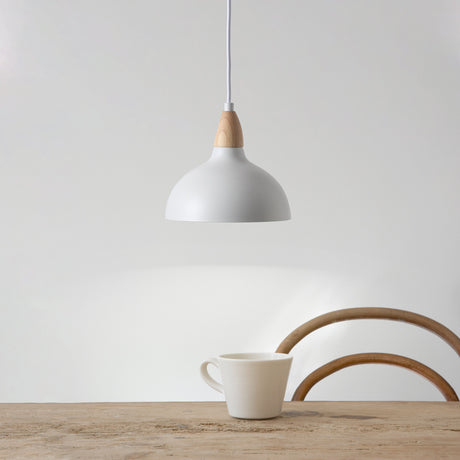 Oak Taklampa Ø19 Ljust Trä