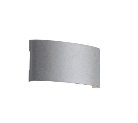 Ortelo 6W 17cm Vägglampa Utomhus Grå-Lampconcept.se
