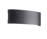 Ortelo 8W 22cm Vägglampa Utomhus Svart-Lampconcept.se