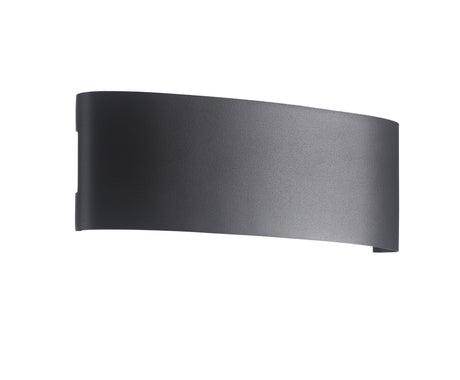 Ortelo 8W 22cm Vägglampa Utomhus Svart-Lampconcept.se