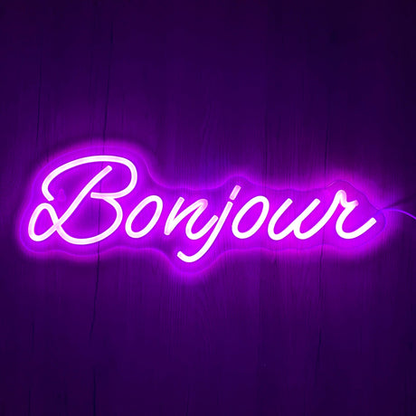 Bonjour Neon Væglampe