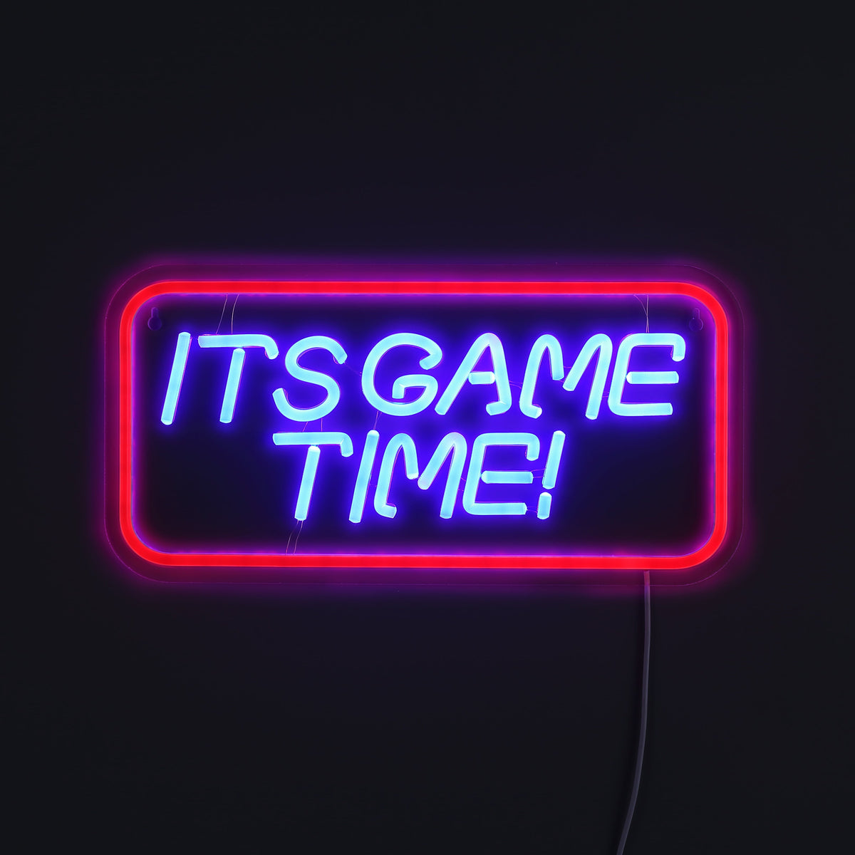 Its Game Time Neon Vägglampa