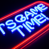 Its Game Time Neon Vägglampa