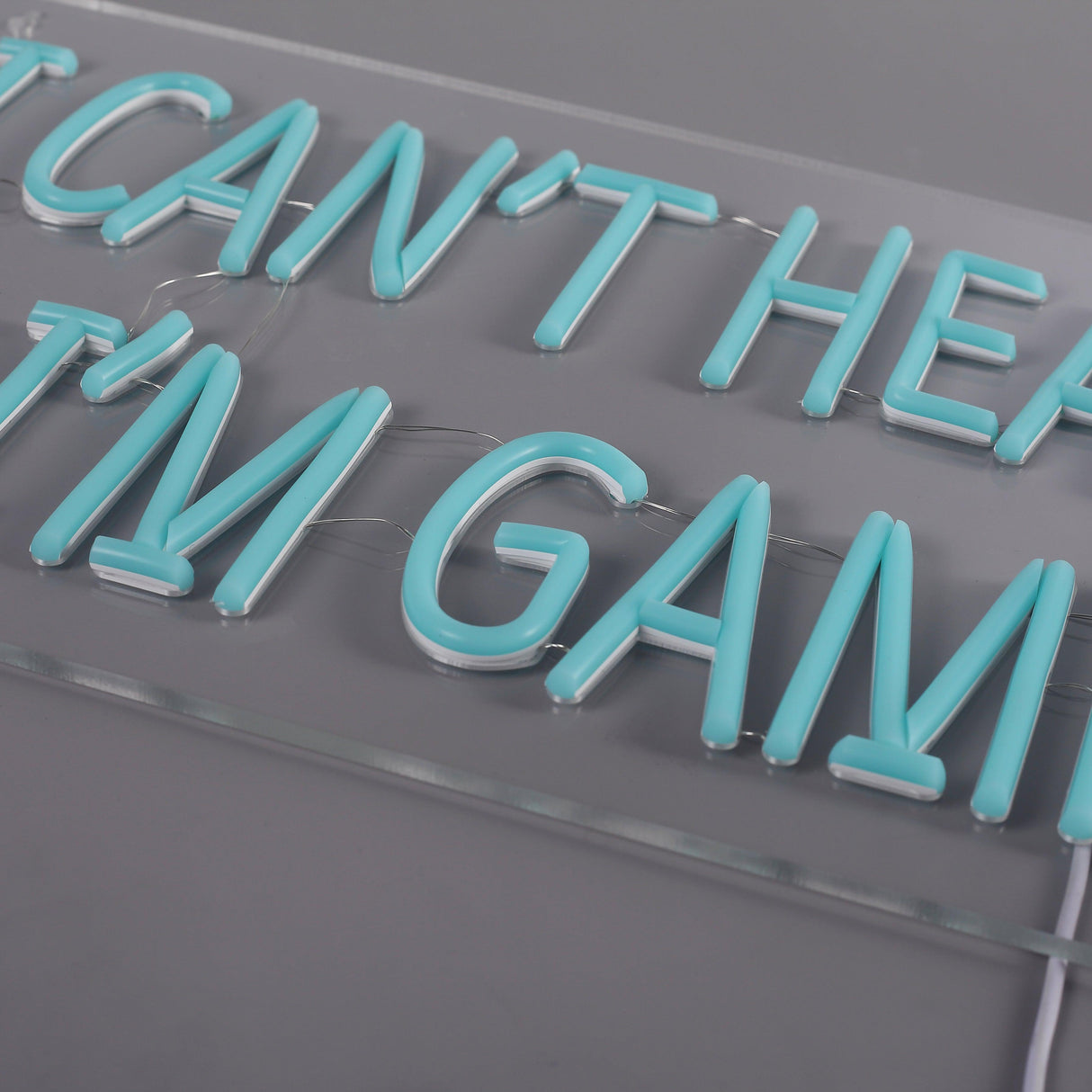 I Cant Hear You Im Gaming Neon Vägglampa-Lampconcept.se