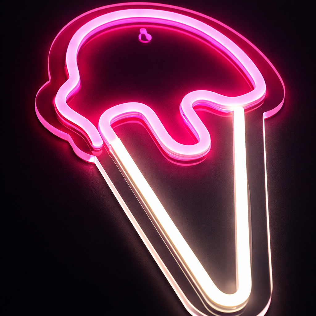 Ice Cream Neon Vägglampa
