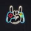 Joystick Hand Sign Neon Vägglampa-Lampconcept.se