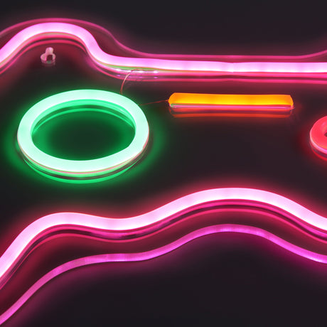 Joystick Neon Væglampe Pink