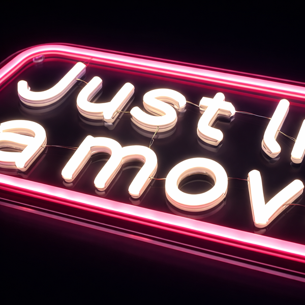 Just Like a Movie Neon Vägglampa