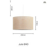 Juta Taklampa Ø40