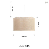 Juta Taklampa Ø40