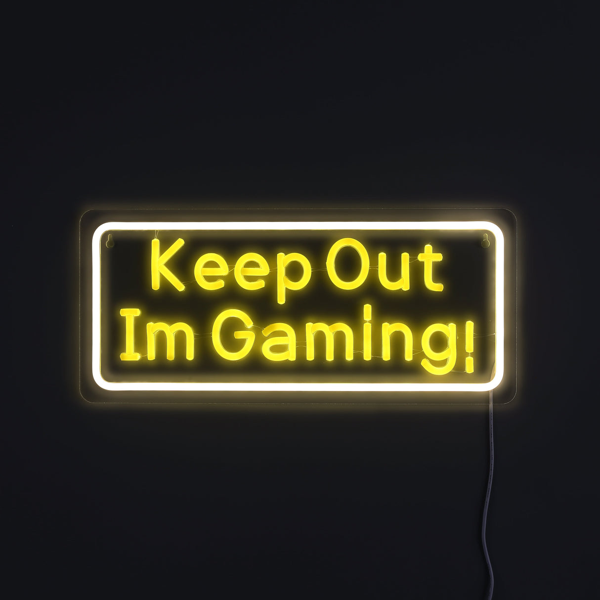 Keep Out Im Gaming Neon Vägglampa