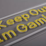 Keep Out Im Gaming Neon Vägglampa-Lampconcept.se