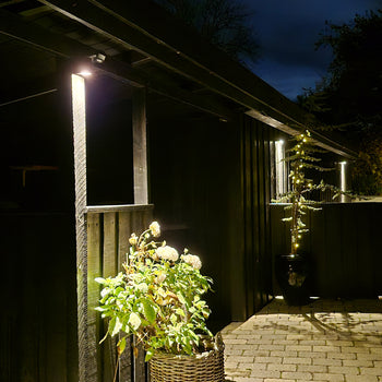 Gamp Round Vägglampa Utomhus Svart