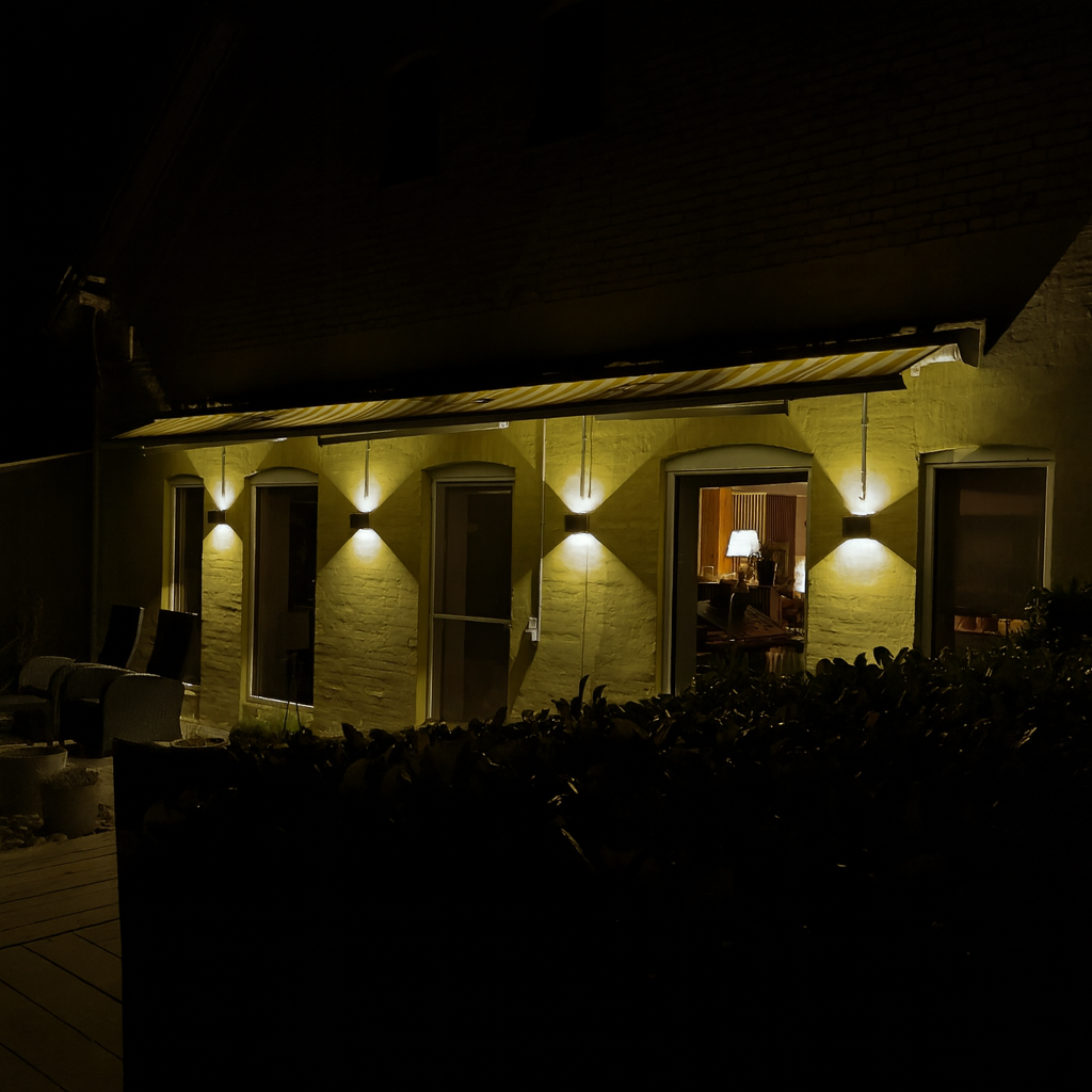 LED Vägglampa Utomhus Round 6W IP54