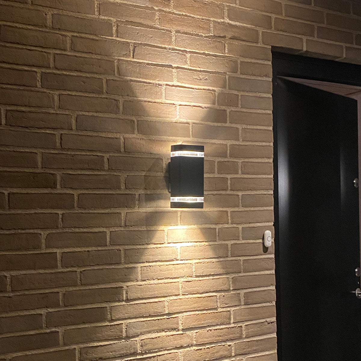 Dawn Square Vägglampa Utomhus Svart