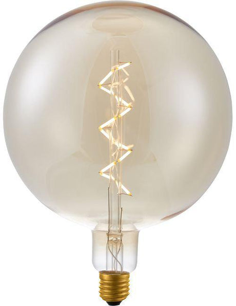 LED E27 BIG Globe Spiral G200 470lm Dimbar-Lampconcept.se