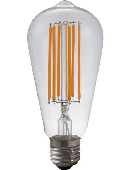 LED E27 Rustika ST64 470lm 6.5W Dimbar Klar-Lampconcept.se