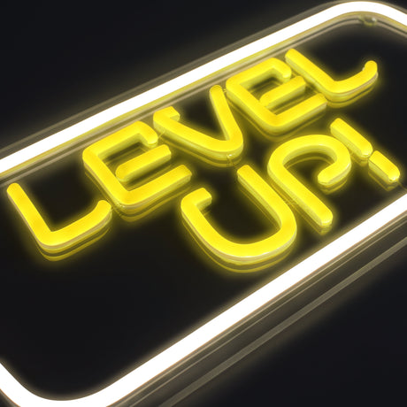 Level Up Neon Vägglampa