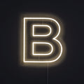 Bokstav B Neonskylt