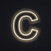 Bokstav C Neon Vägglampa
