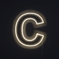 Bokstav C Neon Vägglampa-Lampconcept.se