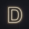 Bokstav D Neon Vägglampa
