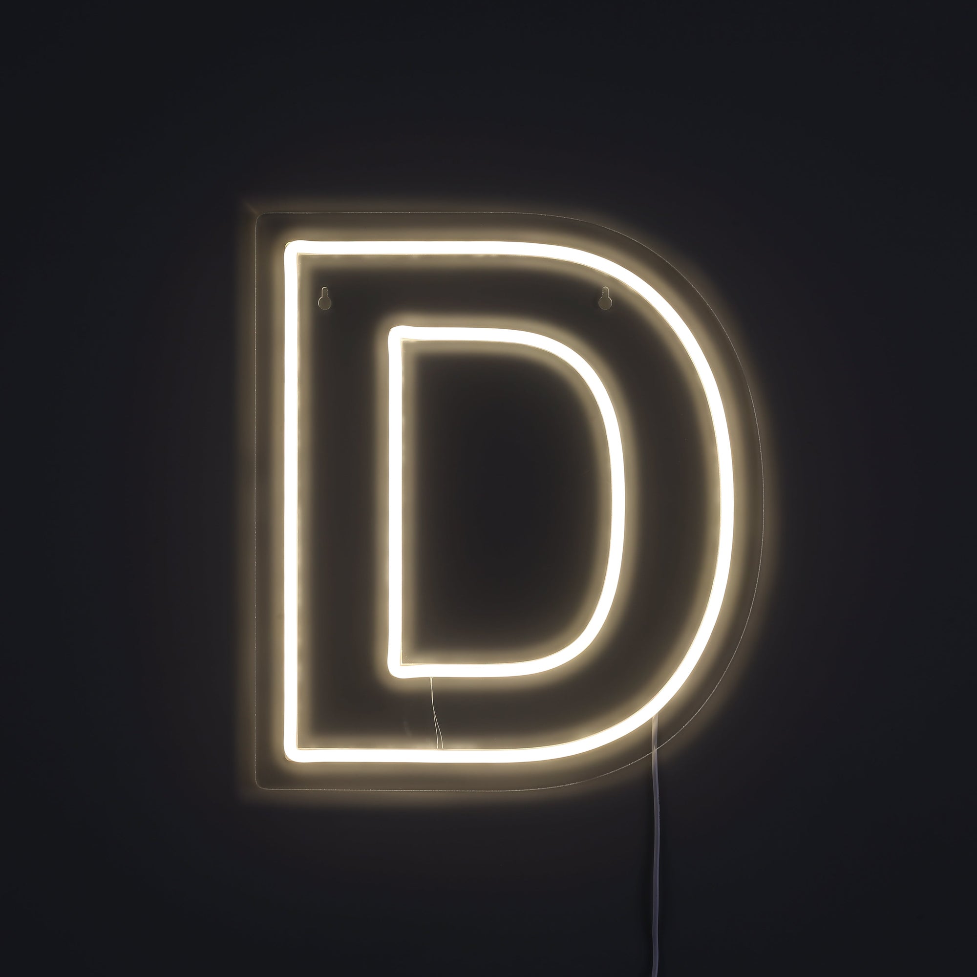 Bokstav D Neon Vägglampa-Lampconcept.se