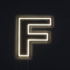 Bokstav F Neon Vägglampa-Lampconcept.se