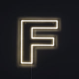 Bokstav F Neon Vägglampa-Lampconcept.se