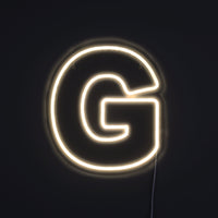 Bokstav G Neon Vägglampa-Lampconcept.se