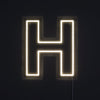 Bokstav H Neon Vägglampa