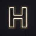 Bokstav H Neonskylt