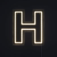 Bokstav H Neon Vägglampa-Lampconcept.se