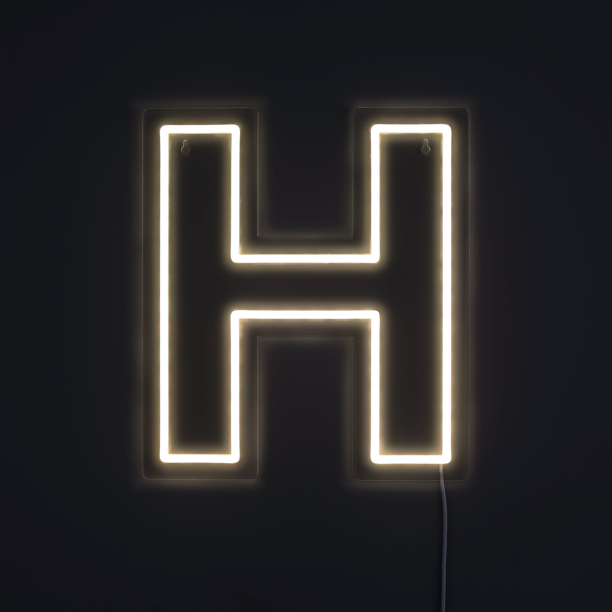 Bokstav H Neon Vägglampa-Lampconcept.se